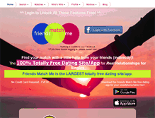 Tablet Screenshot of friendsmatchme.com